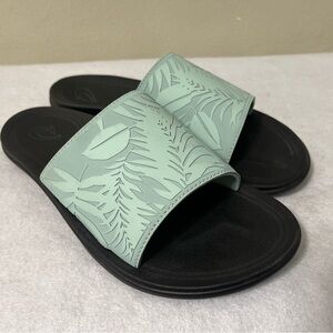Olukai Women's Punua 'Olu Sandals Slides Water Resistant Swell Lau Teal Size 9
